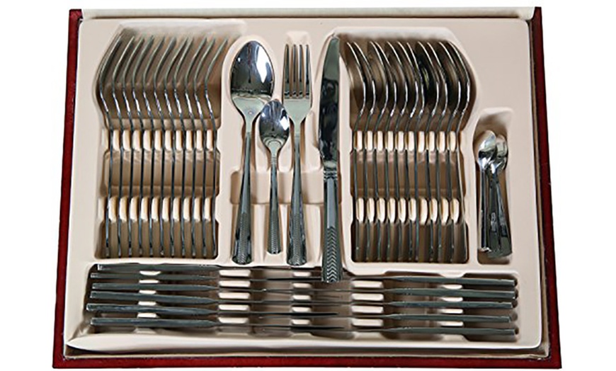 Image 3: 84-Piece Cutlery Set for 12 People