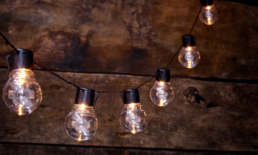 Image 6: Up to Three Sets of Garden Solar-Powered Retro-Style Bulb