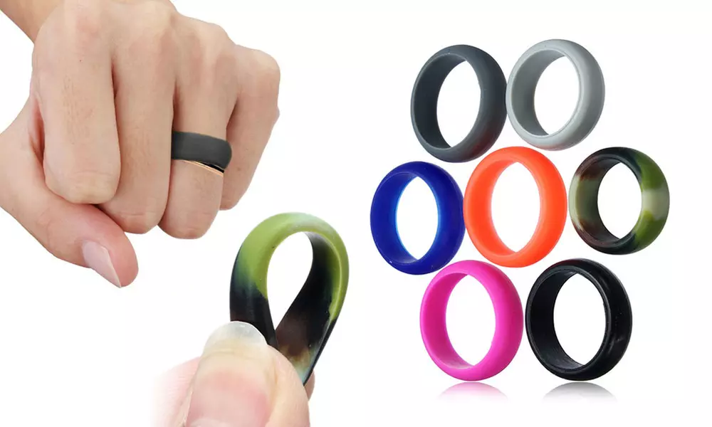 1x oder 2x Ehering-Überzug aus Silikon in der Farbe und Größe nach Wahl - Primary Image
