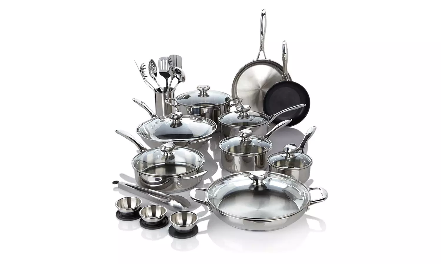 Wolfgang Puck Stainless Steel Cookware Set (27-Piece) - Primary Image