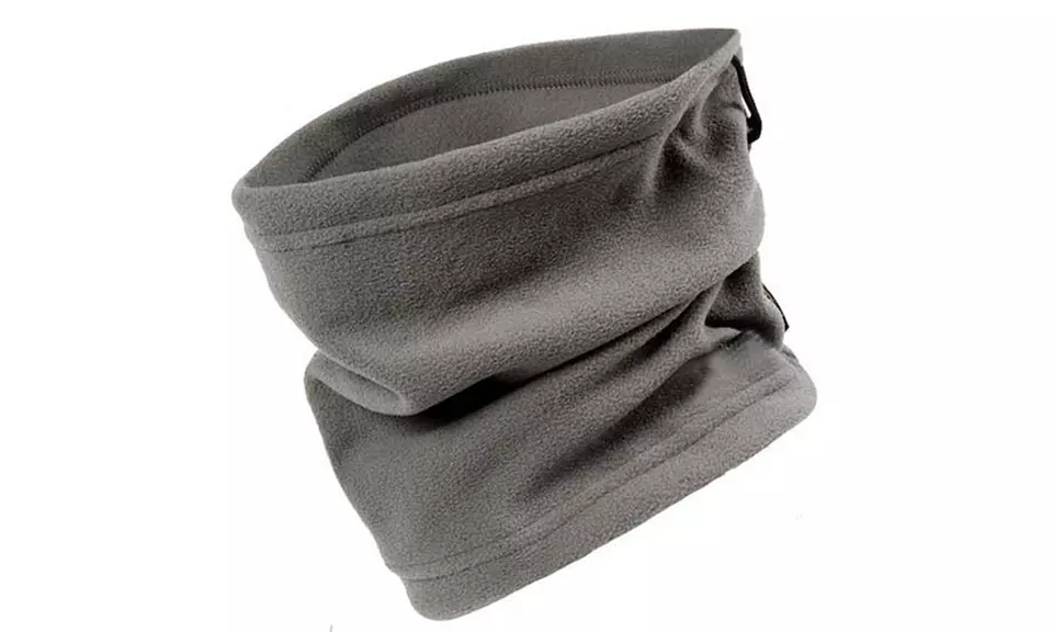 Fleece Loop Schal Unisex für den Winter in Schwarz, Pink oder Grau - Second Medium