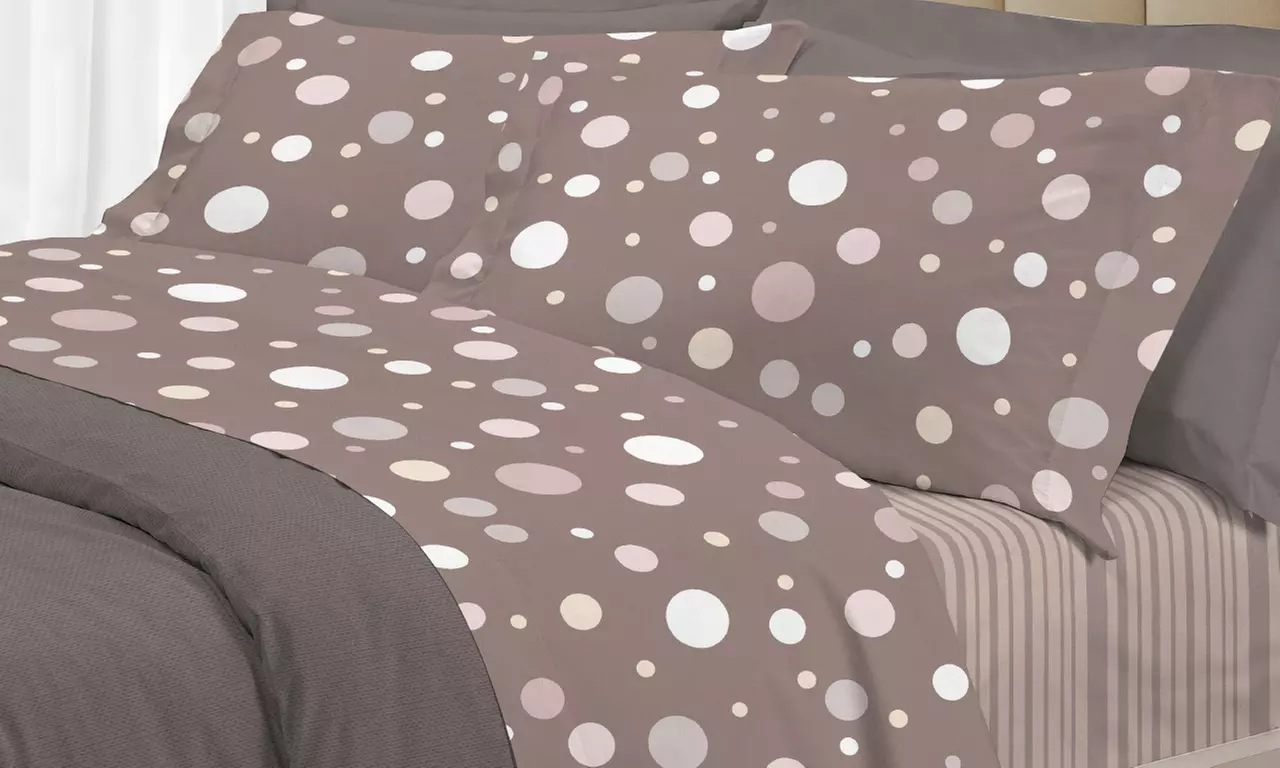 Completo di lenzuola in cotone Co. Ingros. Tex