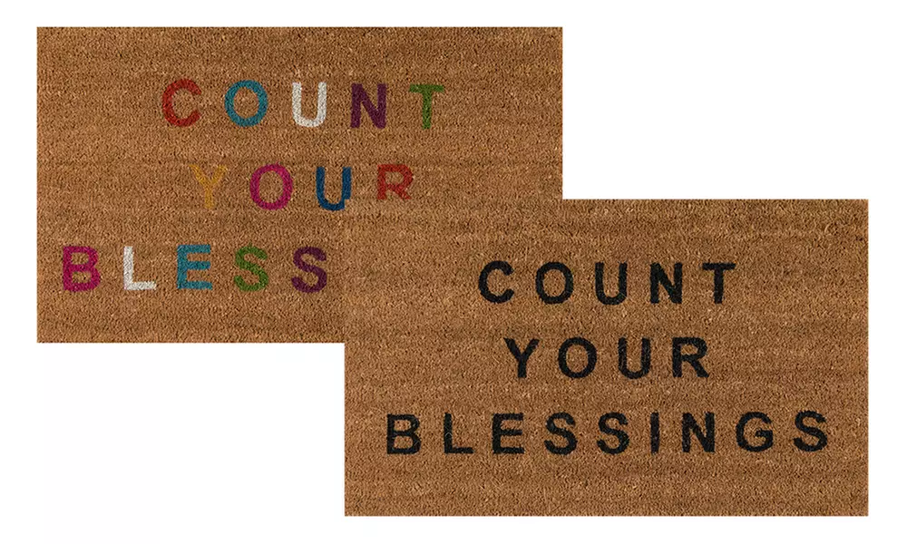 Hand-Woven Welcome Doormat - Primary Image