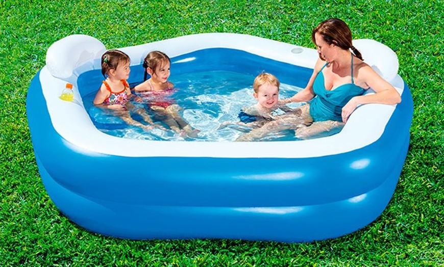 Image 1: Bestway Family Inflatable Pool