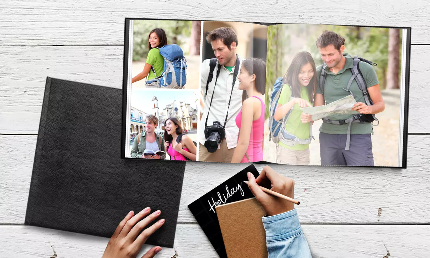 Lorenzo Fotobuch mit Fenster Quadratisch (20 x 20 cm)