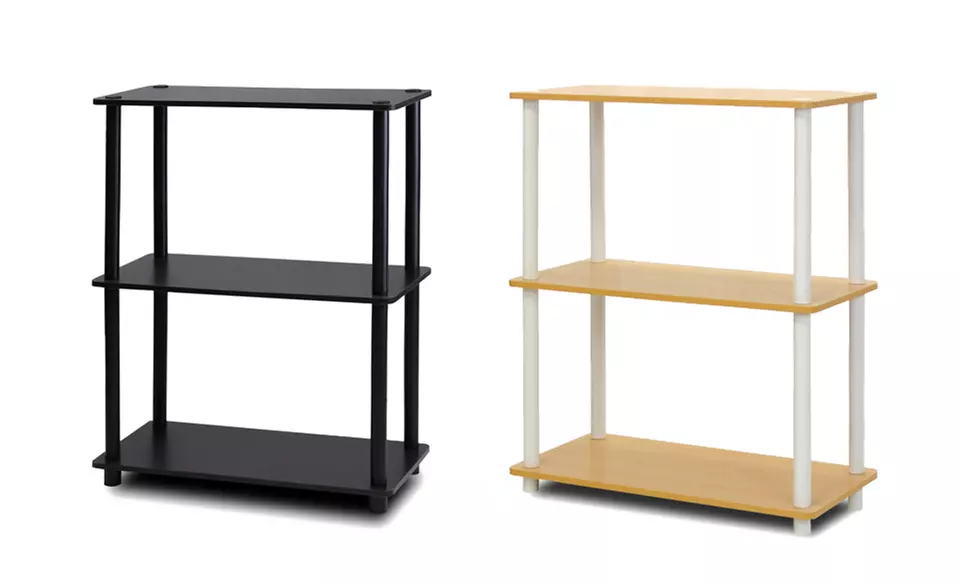 Three- or Four-Tier Furinno Turn ‘n’ Tube Shelves (Up to 69% Off). Multiple Colors Available. Free Returns. - Second Medium