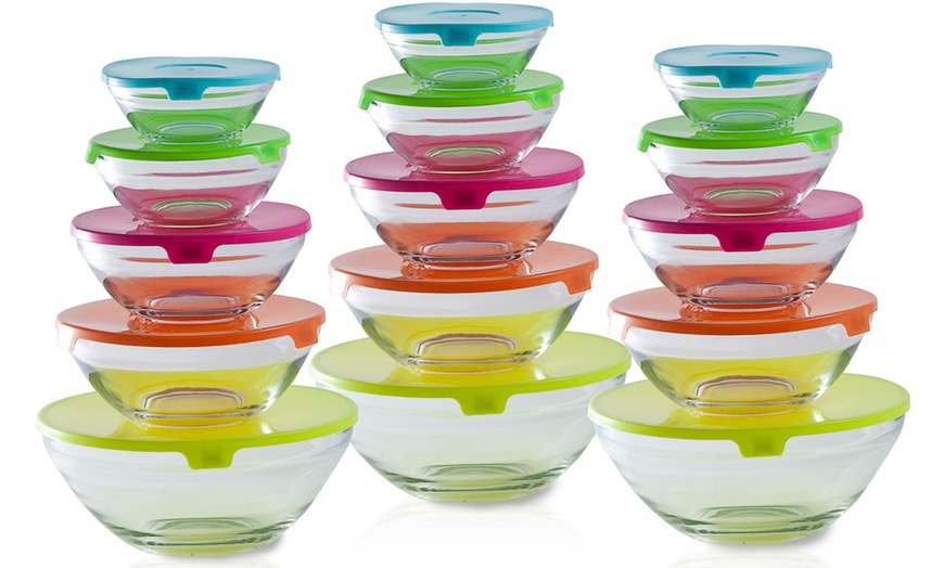 Image 1: 15-Piece Glass Bowl Set