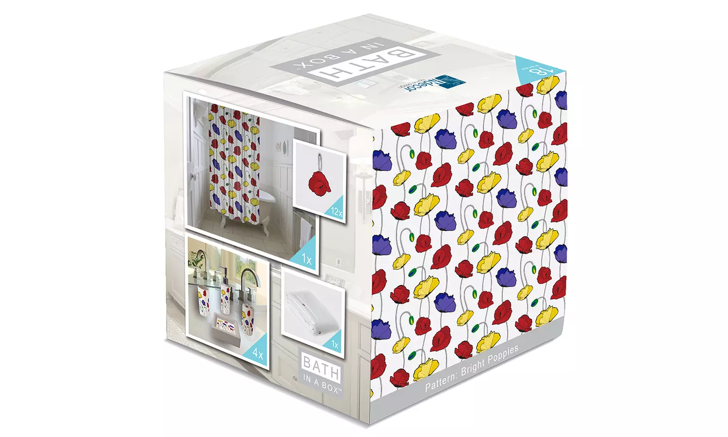 Bright Poppies Bath in a Box Set (18-Piece) - Second Medium