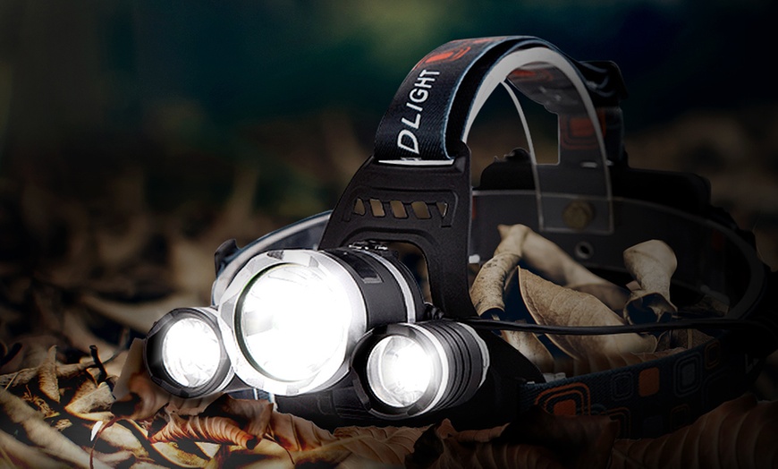 Image 1: LED 5000 Lumen Headlamp