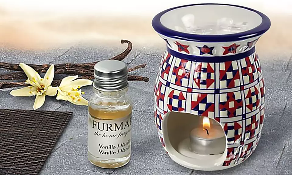 Marokkanischer Deko-Ölbrenner aus Keramik opt. mit Aroma-Ölen - Primary Image