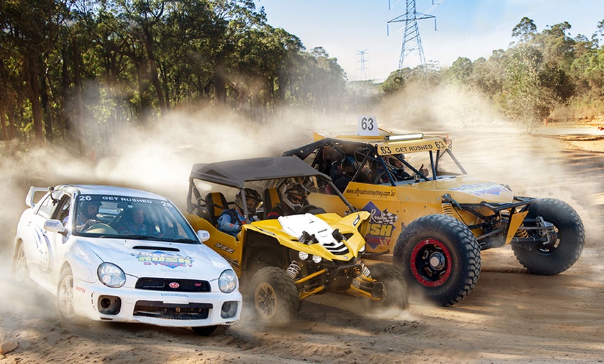 Image 1: Ride in V8 Race Buggy, WRX or UTV