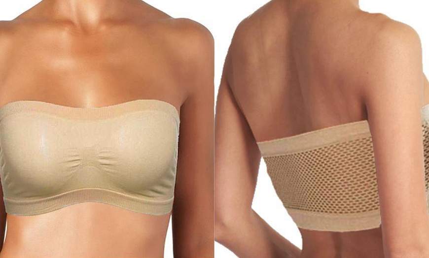 Image 3: Three-Pack of Bandeau Bra