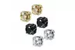 US 1-2 Pc Stainless Steel Magnetic Stud Earrings Men Women Non-piercing Clip on - Second Medium