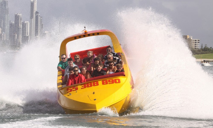 Image 4: Jet Boat Ride for Kids & Adults with 360° Spins, Scenic Views & More!