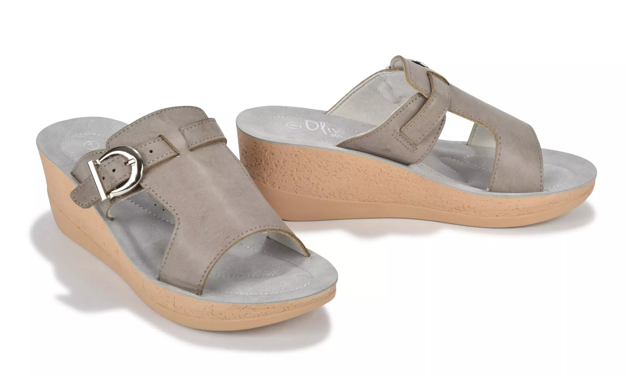 Olive Street Maddie Women's One Band Comfort Sandals (Size 9) | Groupon Exclusive - Primary Image