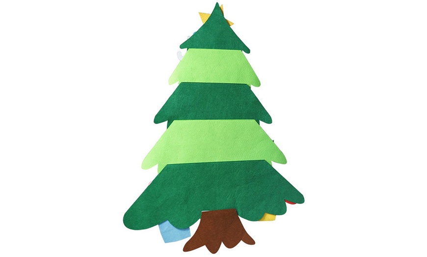 Image 3: DIY Felt Xmas Tree Christmas Ornaments Set for Kids
