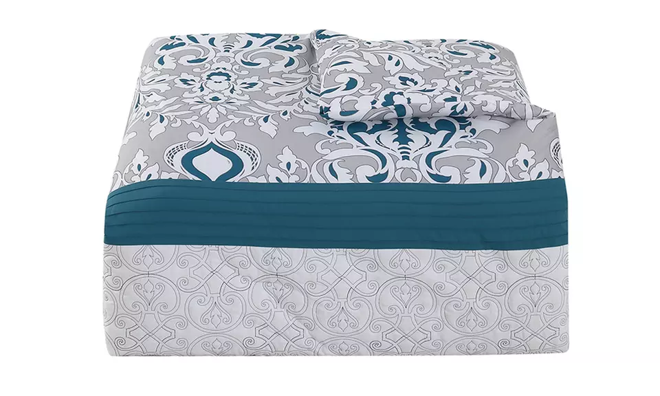 Reversible Embroidered Comforter Set (10-Piece) - Second Medium