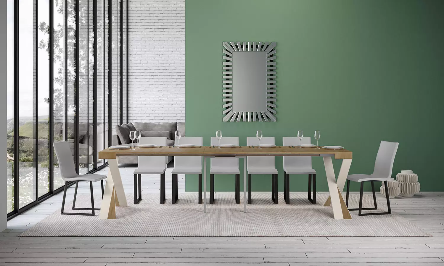 Verlengbare tafel 'Diago'