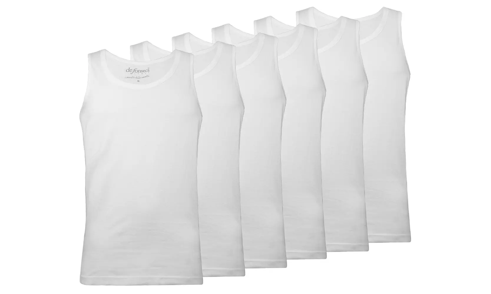 Set da 3 o 6 canotte da uomo De Fonseca o Nottingham