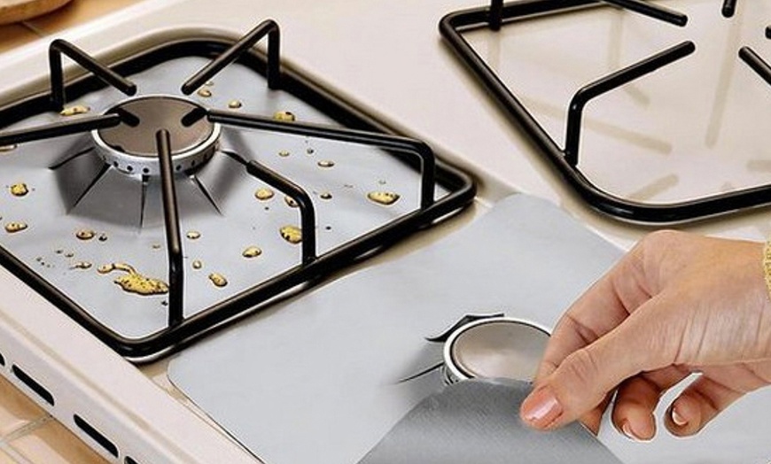 Image 1: Non-Stick Stove Hob Protector Set