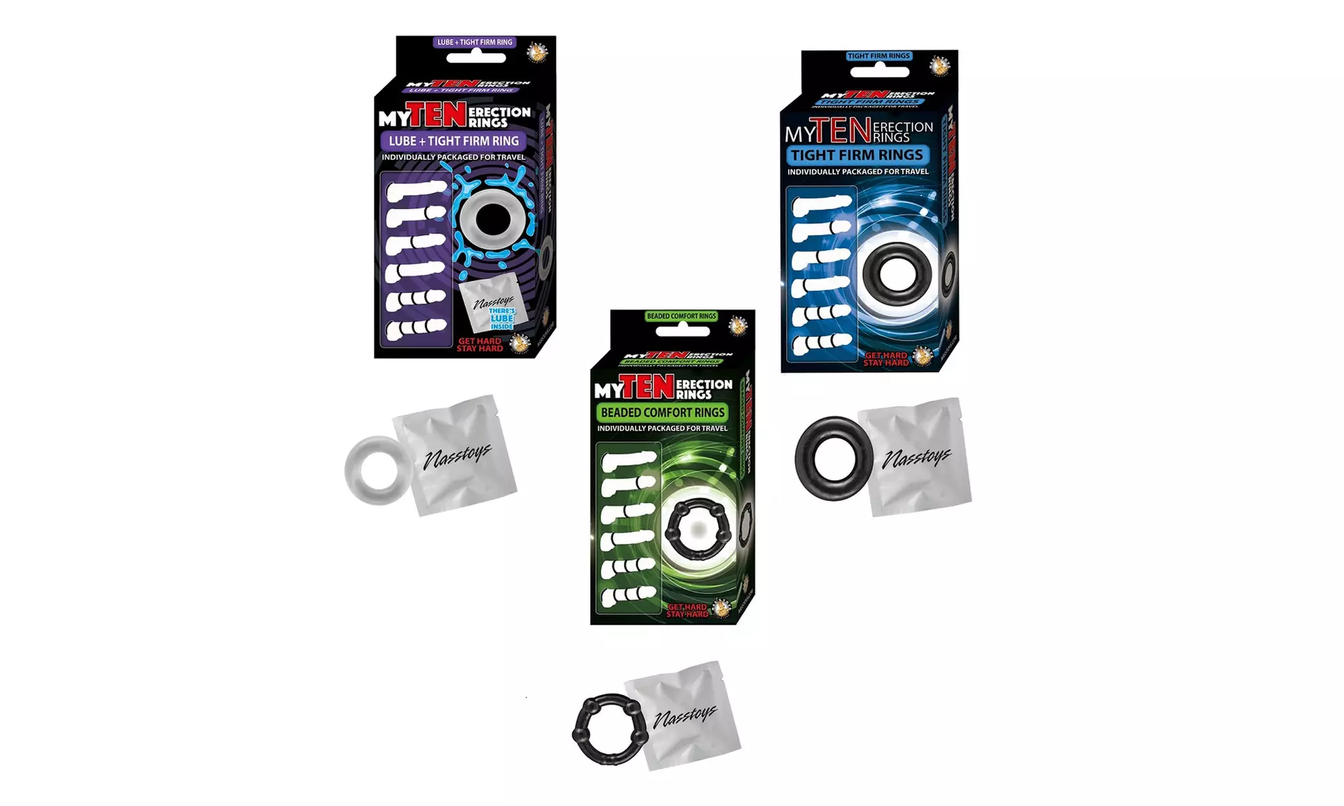 Nasstoys Maxx Men C-Rings (10-Pack) - Primary Image