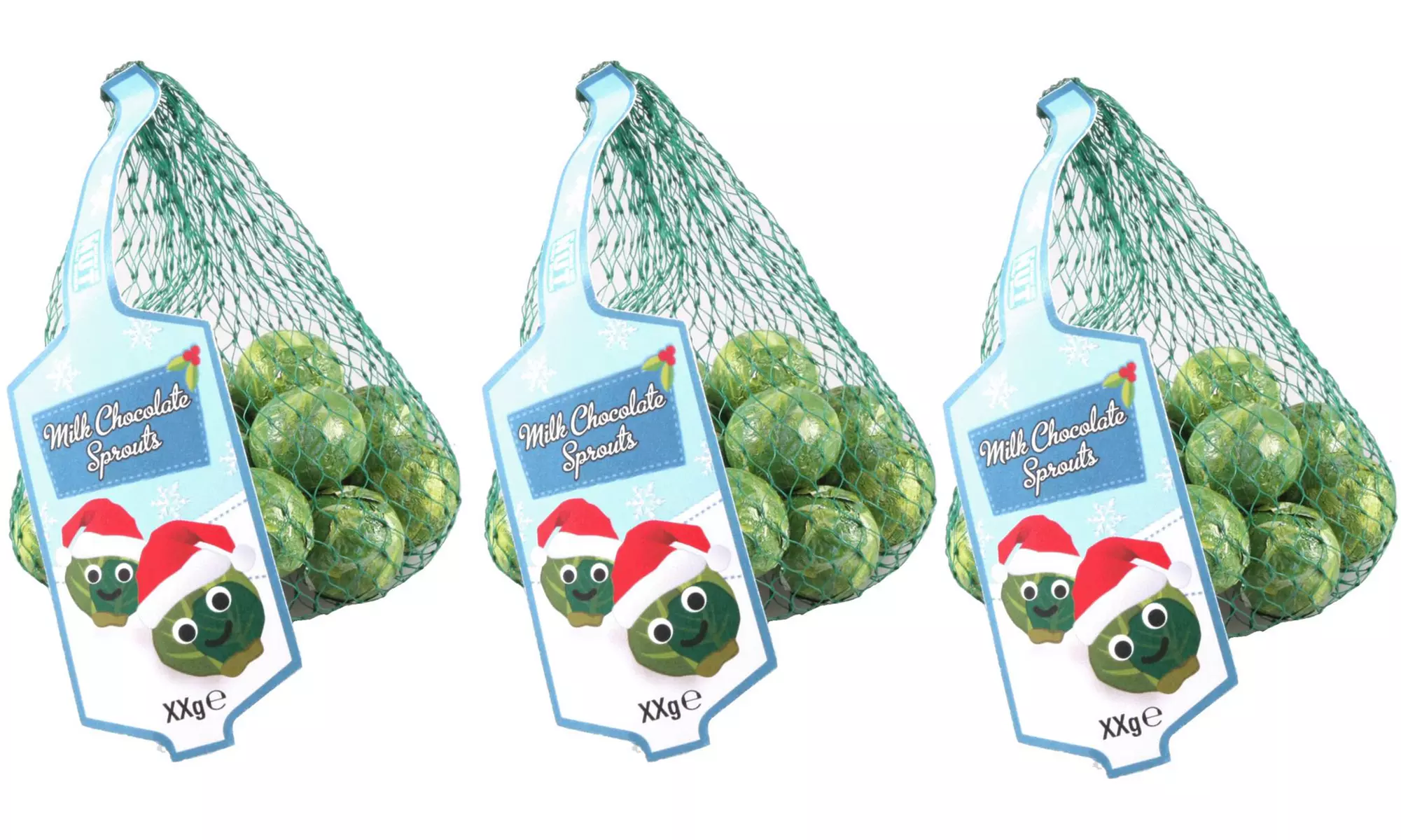 Three or Six Packs of Chocolate Brussel Sprouts Nets - Primary Image