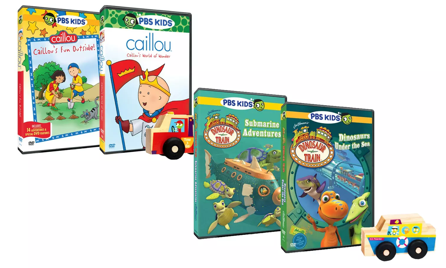 PBS Character DVD and Toy Bundles (3-Piece) - Primary Image
