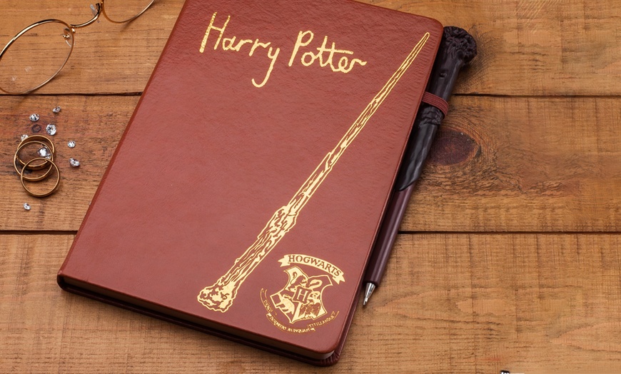 Image 2: Harry Potter Notebook and Pen