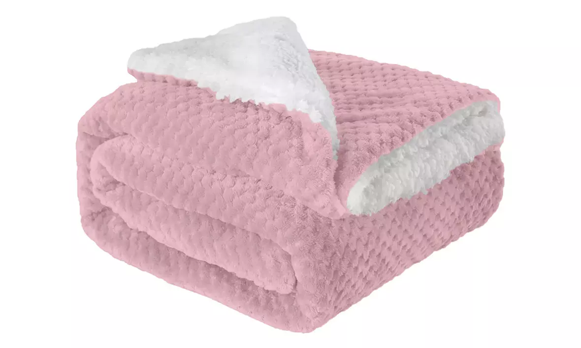 Couverture Sherpa douce double face