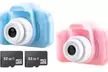 1 ou 2 cartes mémoire 32 Go et/ou 1 ou 2 appareils photo 1080p Kequ pour enfants, coloris au choix - Second Medium