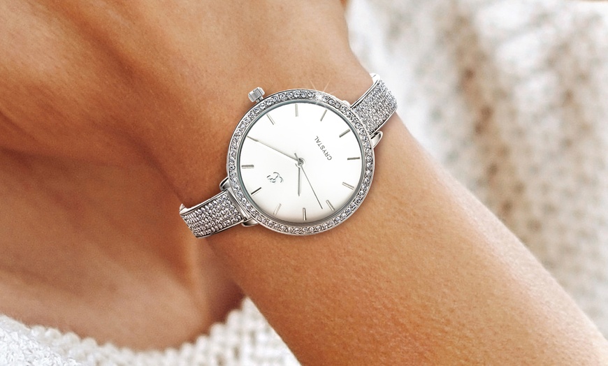 Image 16: Reloj adornado con cristales brillantes de SC Crystal