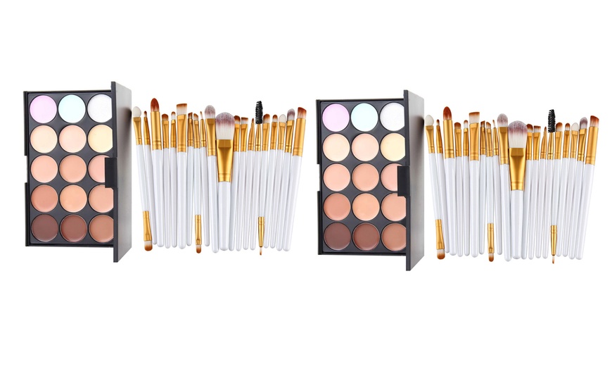 Image 2: 1 ou 2 kits de contouring avec palette et pinceaux Glamza