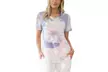 Reflection Women's Tie-Dye Loose-Cut V-Neck Tee. Plus Sizes Available. - Image 4