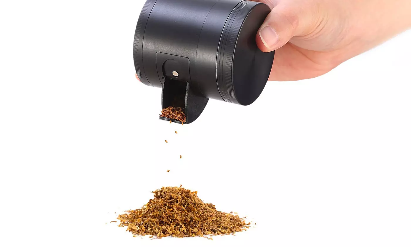 Herb Grinder with Window and Pollen Scraper - Primary Image