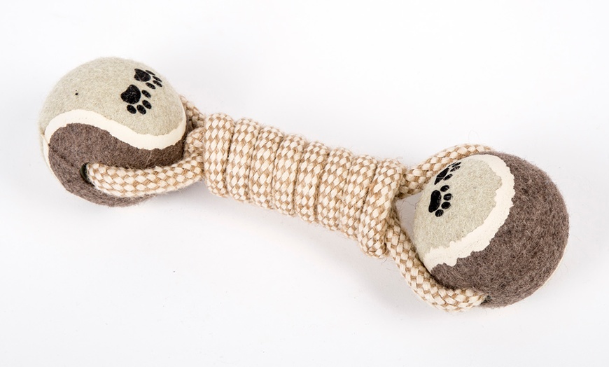 Image 2: Strong Rope Tugger Dog Toy