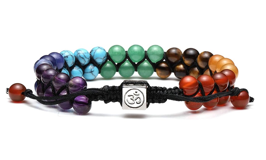 Image 6: 1 o 2 bracciali Chakra con pietre naturali