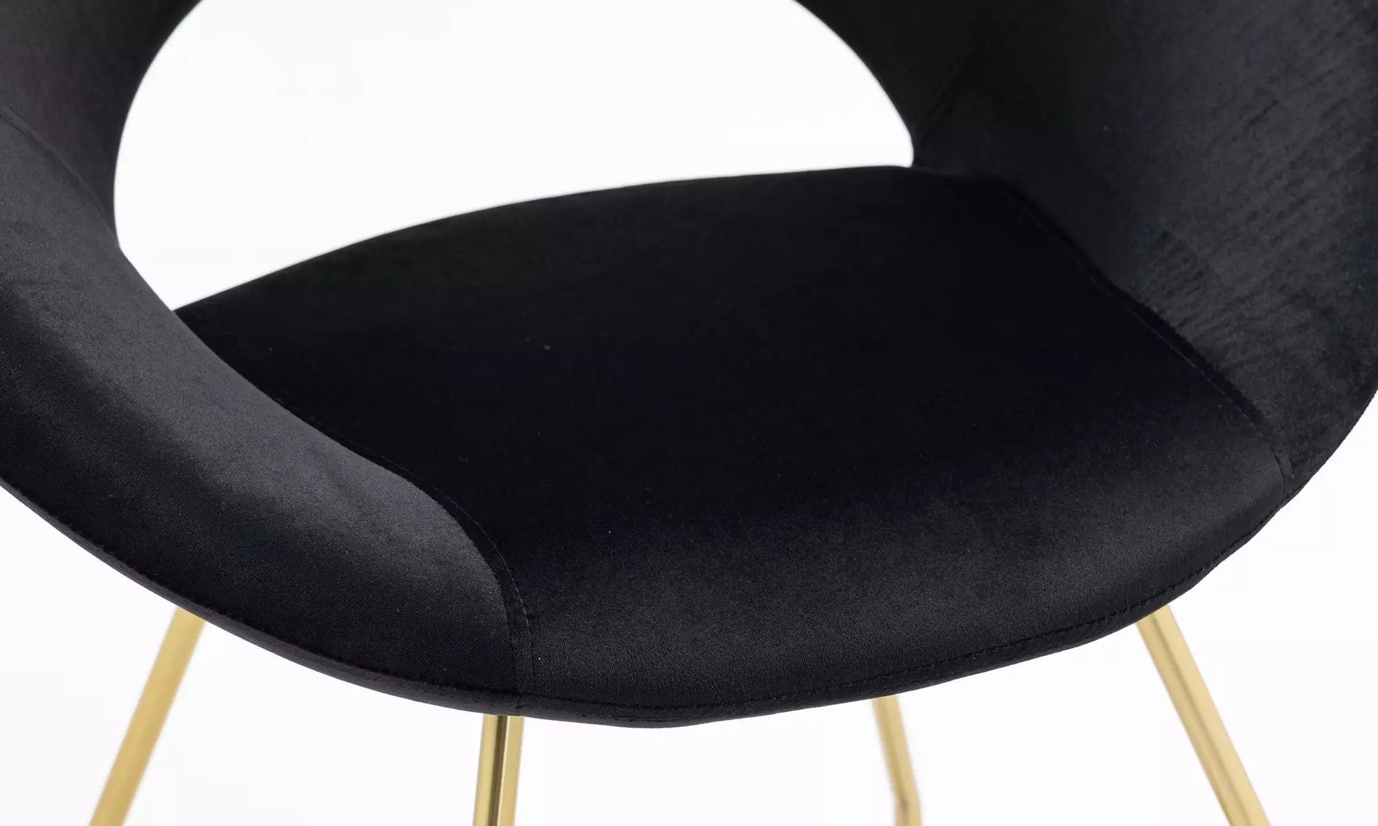 Poltrona tonda in velluto