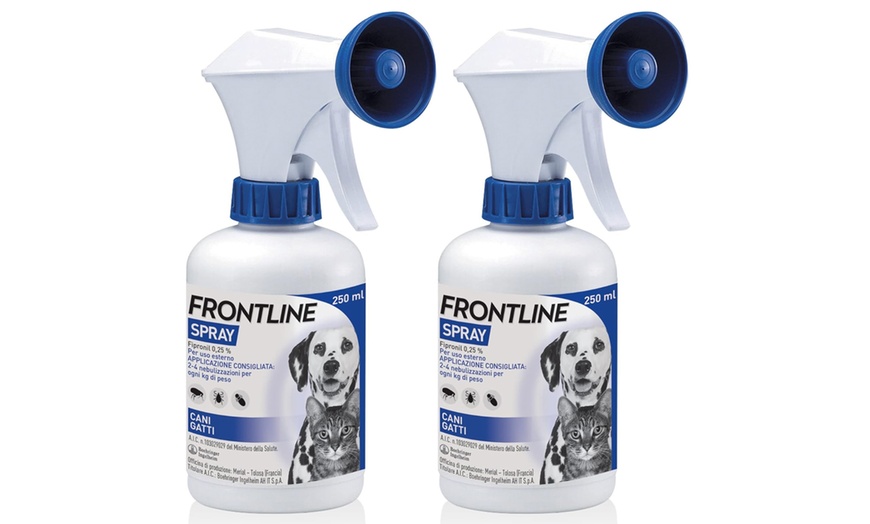 Image 6: 1, 2 o 3 spray Frontline per cani e gatti contro pulci e zecche