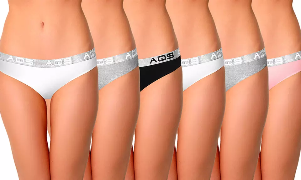 AQS Women's Cotton Bikinis (6-Pack) - Primary Image