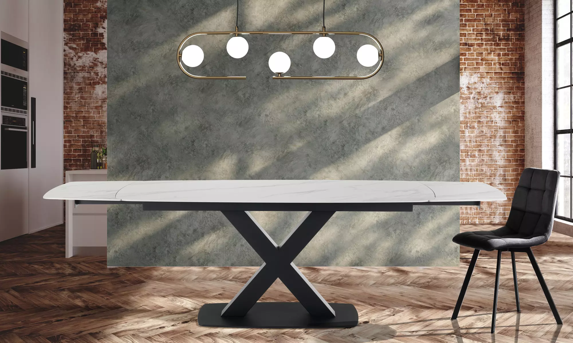 Oresteluchetta ausziehbarer Esstisch