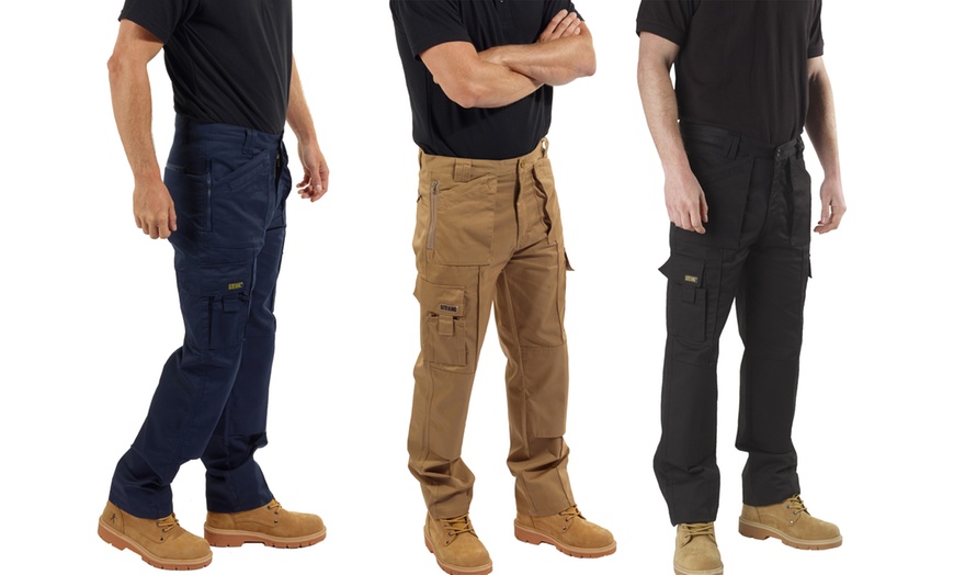 Image 1: Men's Site King Action Work Trousers