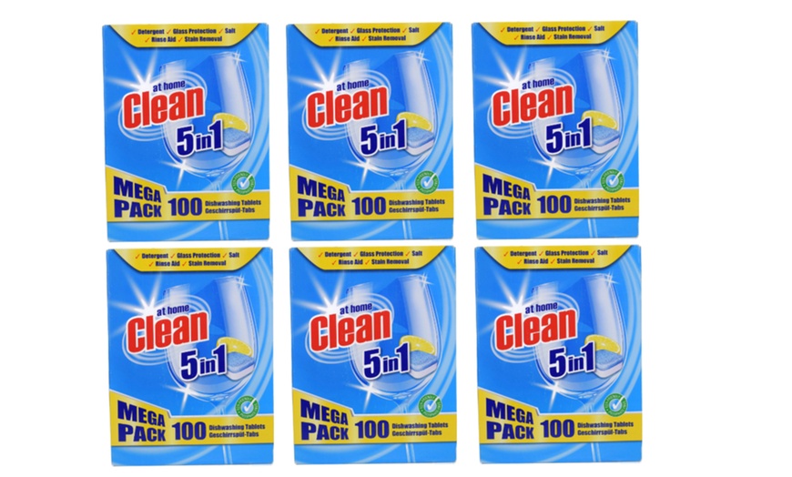 Image 1: 300 Clean Dishwasher Tabs Set
