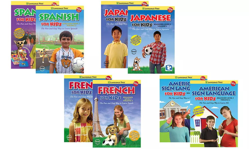 Language Tree Foreign Language for Kids Beginner or Intermediate (2-DVD Set) - Primary Image