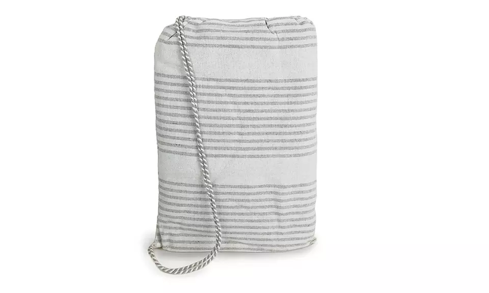 Serviette de transat en coton avec coussin amovible et poches de rangement