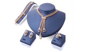 Four-Piece Crystal Jewellery Set