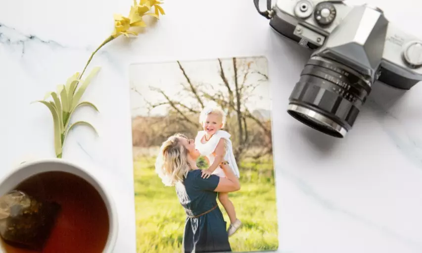 Personalized Glass Photo Print from Qualtry (Up to 45% Off). Four Options Available.  - Second Medium