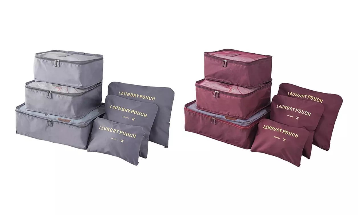 1x oder 2x 6-teiliges Koffer-Organizer-Set