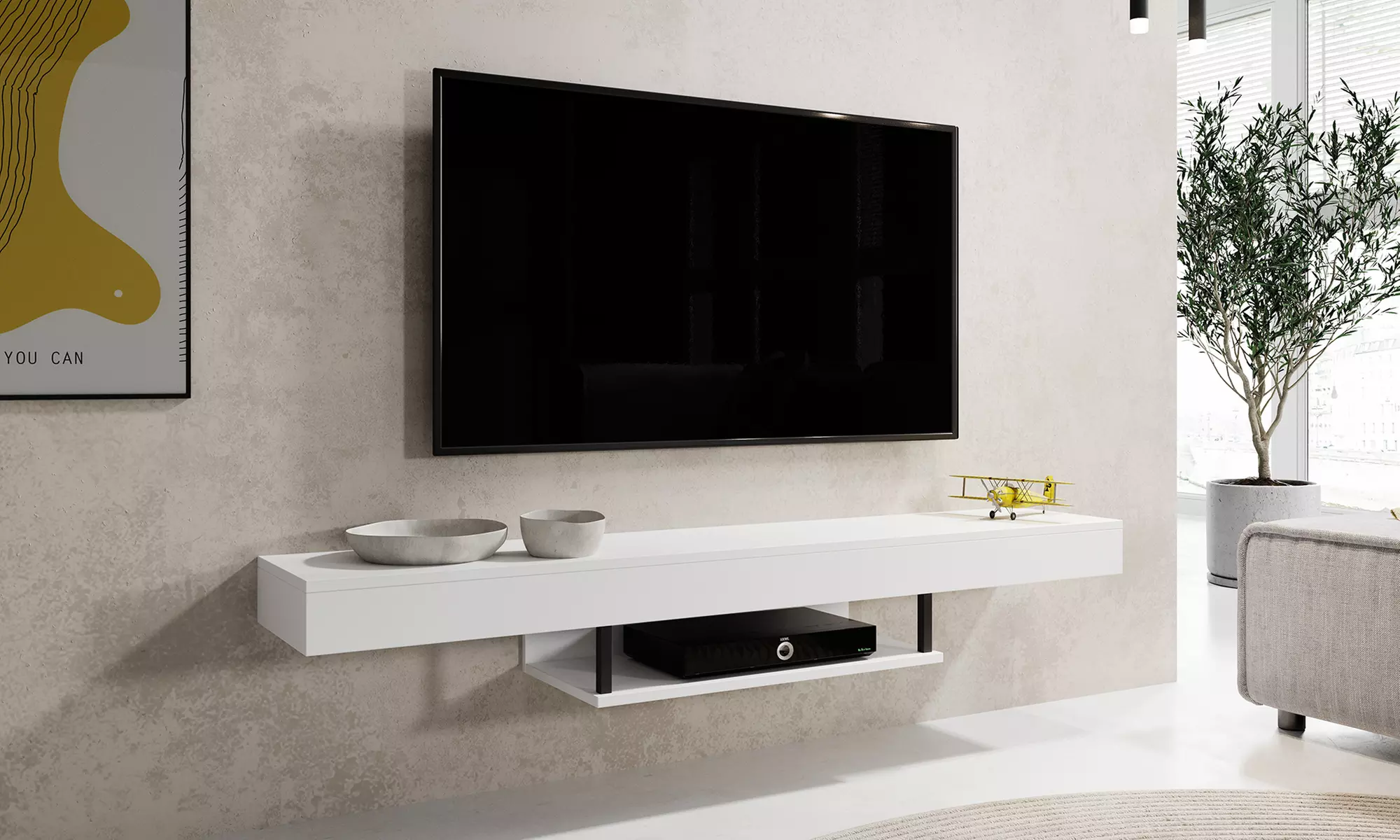 Meuble TV suspendu "Aydin"