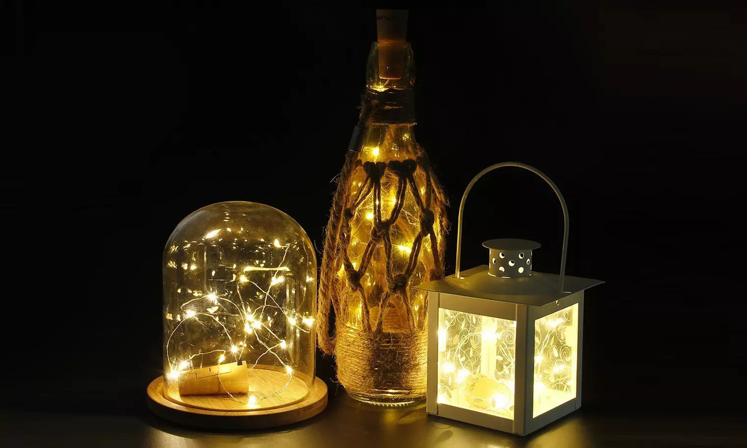 Lot de 6 ou 12 guirlandes LED à insérer dans des bouteilles de la marque Monaldy - Primary Image