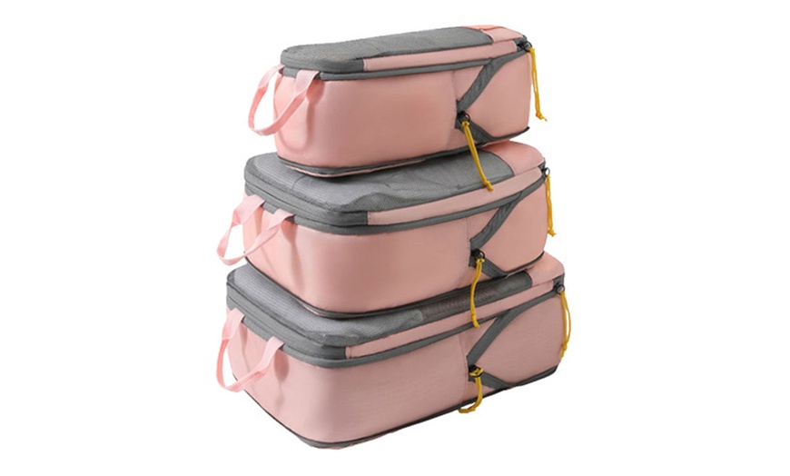 Image 14: 3-Piece Compression Packing Storage Bag Set